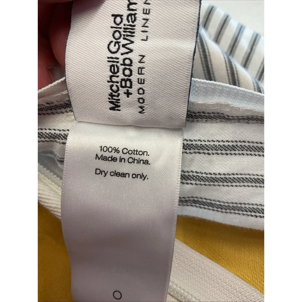 Mitchell Gold+Bob Williams Full/Queen Duvet shams Yellow pillow ticking‎ Canvas